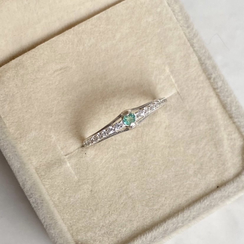 Anillo Tiara Esmeralda