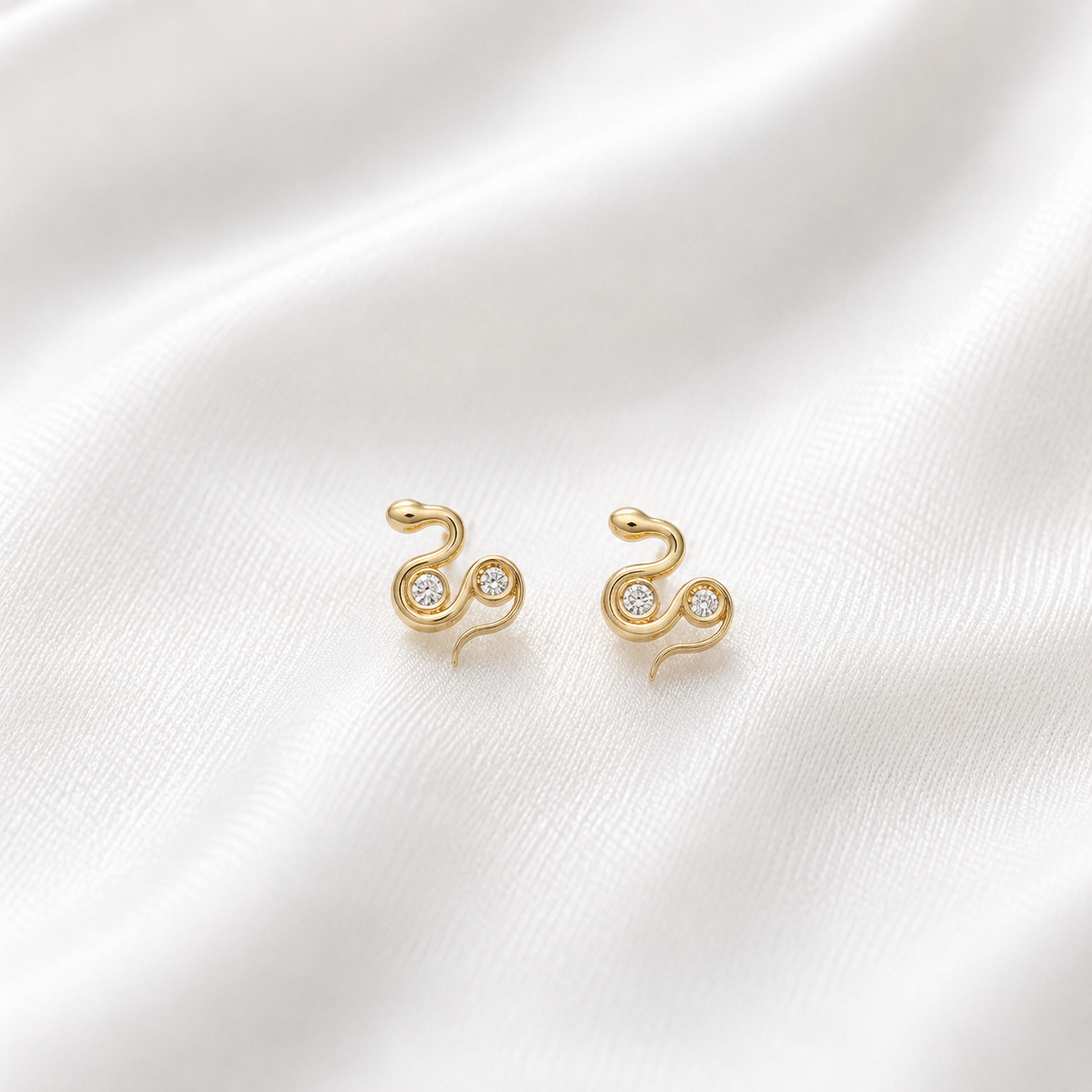 Aretes Snake Oro 18kt - Imagen 4