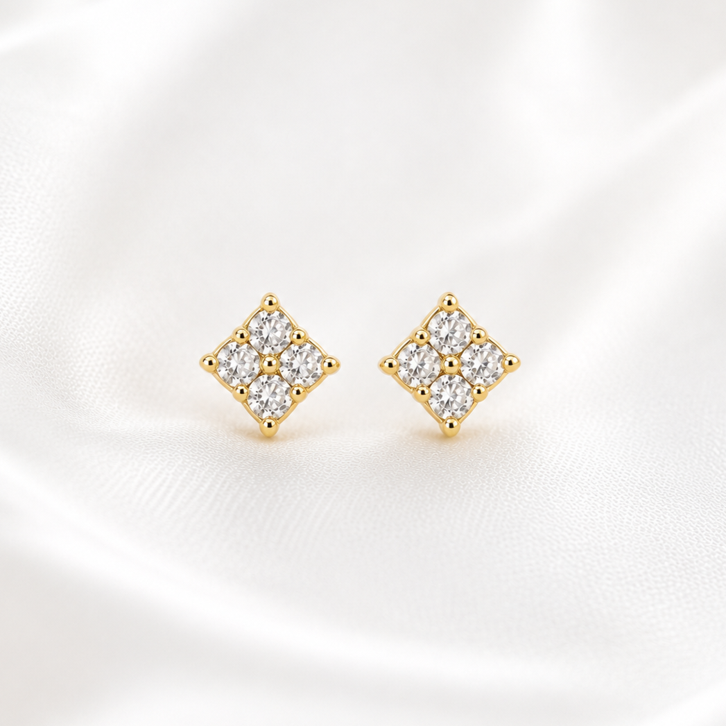 Aretes Destello Oro 18kt