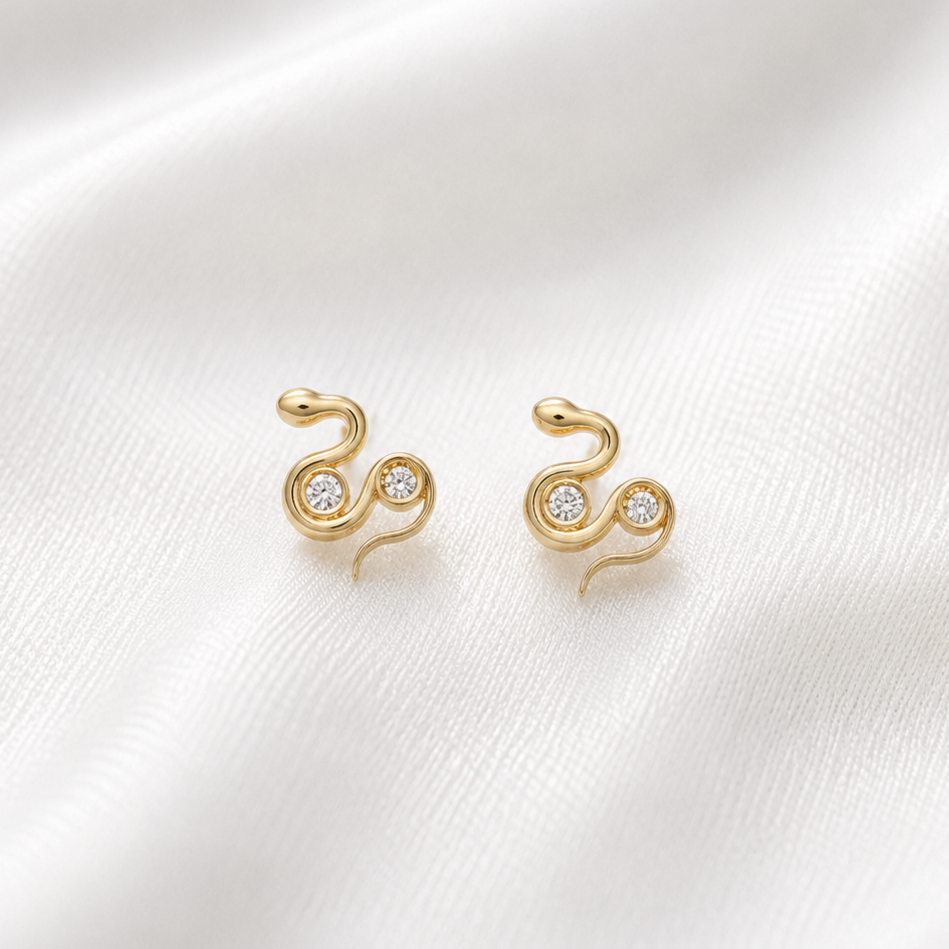 Aretes Snake Oro 18kt