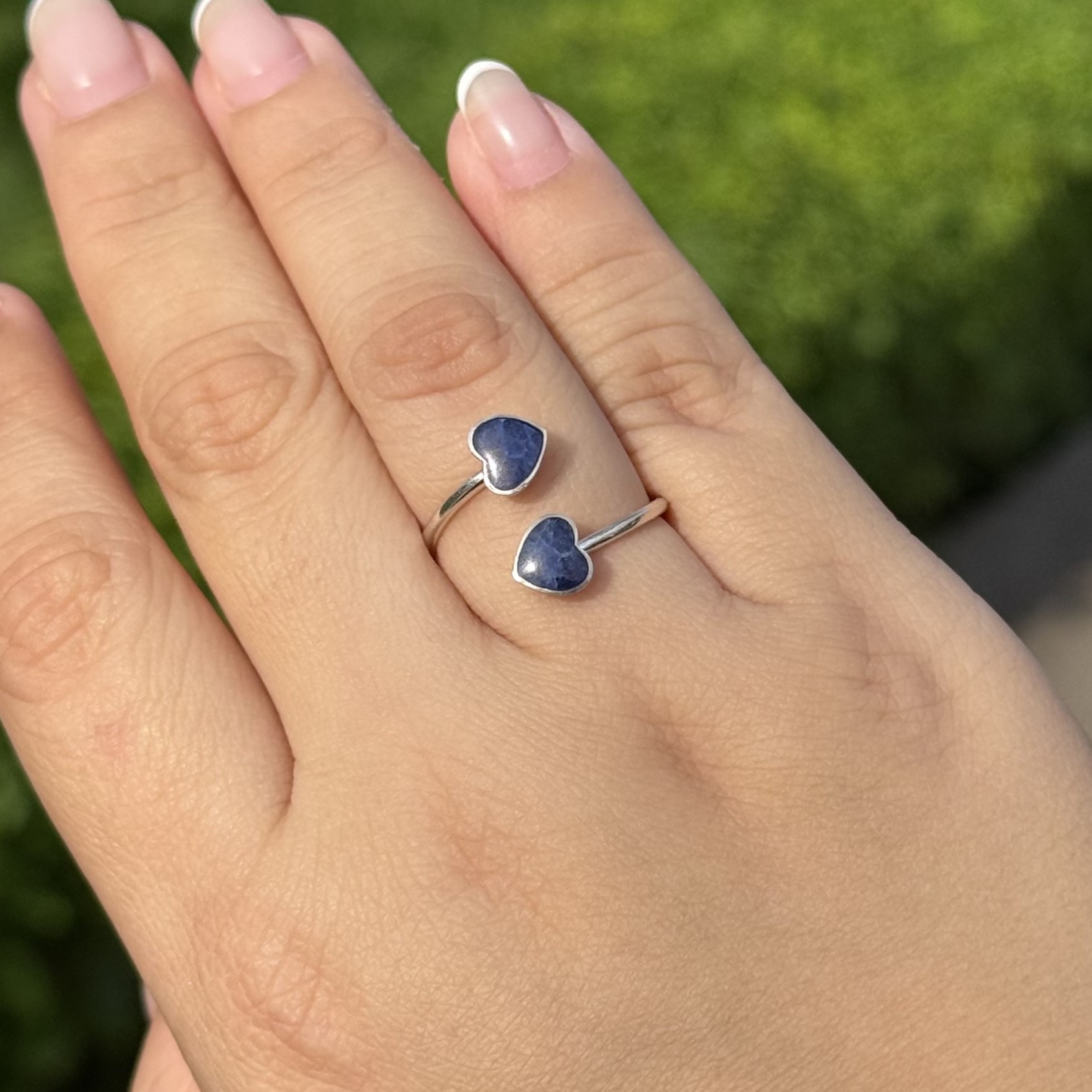 Anillo Doble Lapislázuli