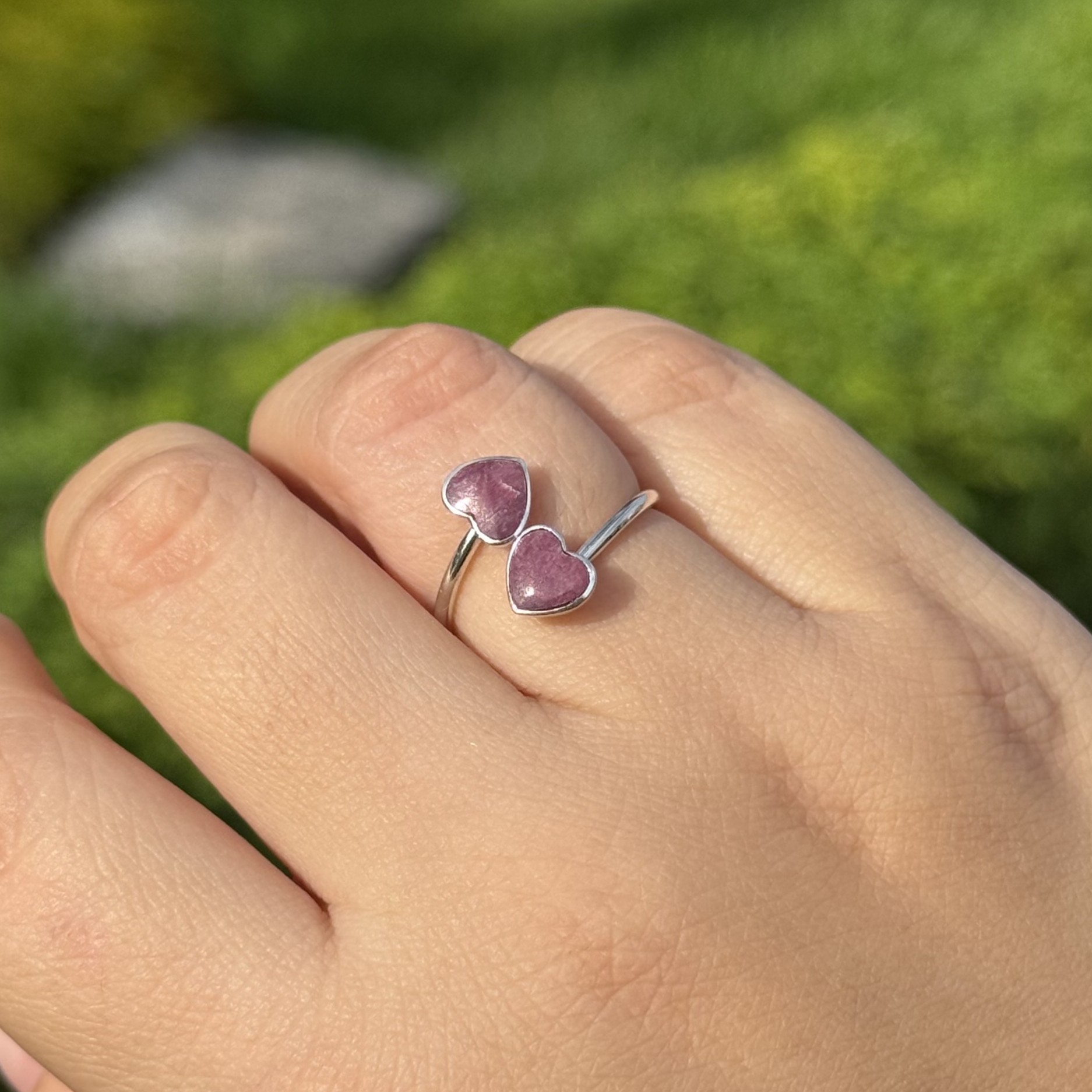 Anillo Doble Rodolita