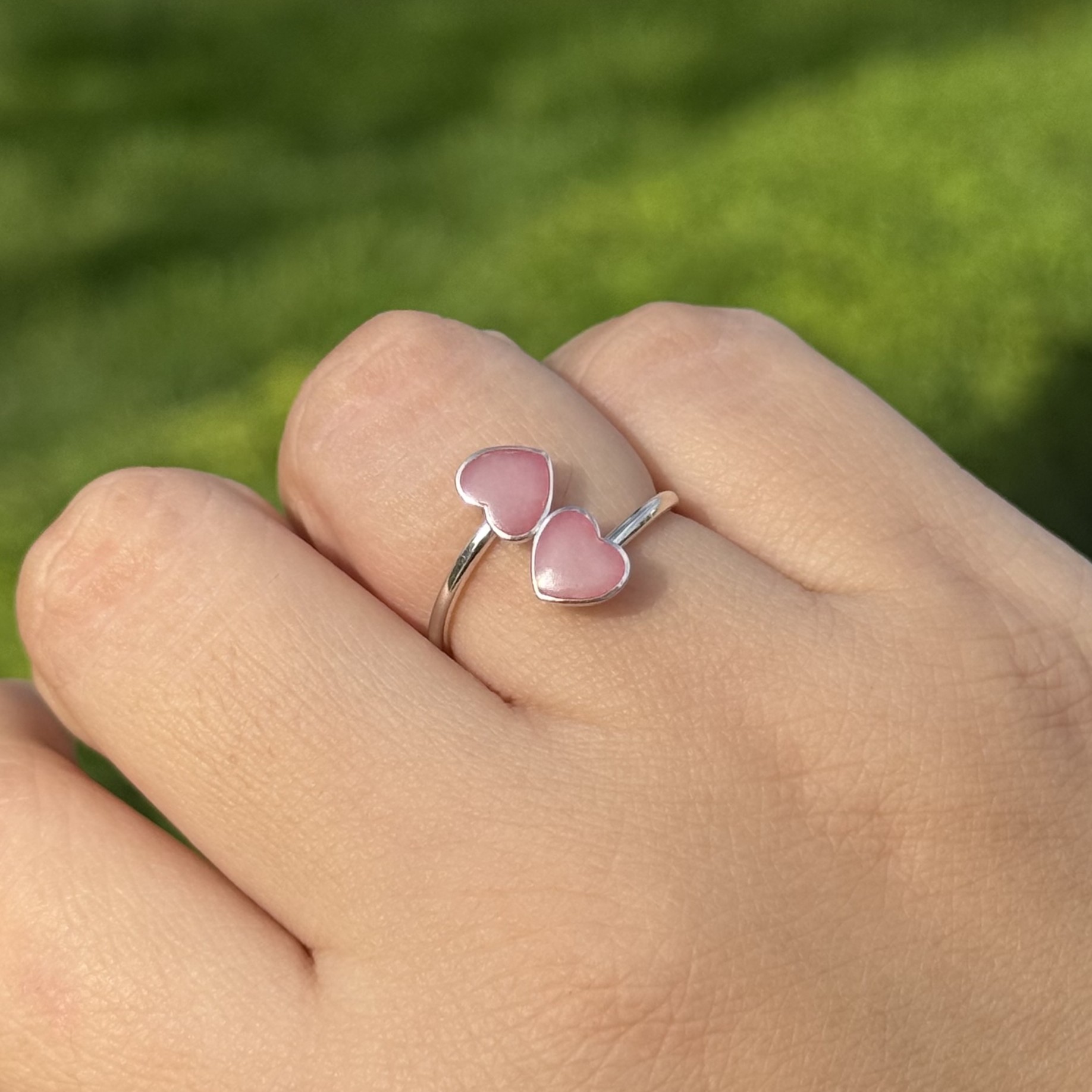 Anillo Doble Rodonita