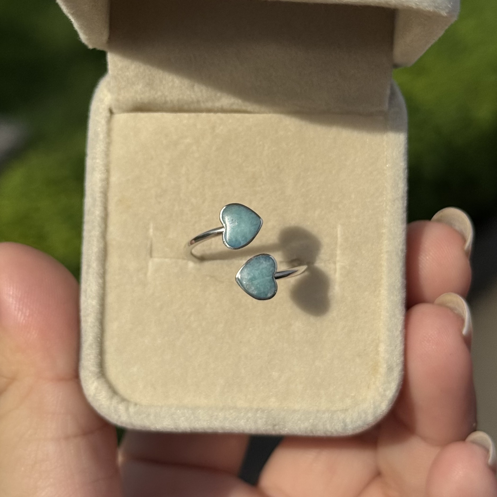 Anillo Doble Amazonita